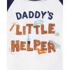 imageThe Childrens Place Baby Boys Snug Fit 100 Cotton Short Sleeve Top and Pants 2 Piece Pajama SetDaddys Helper 2pack