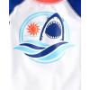imageThe Childrens Place Baby Boys and Toddler Long Sleeve Rashguard and Swim Trunks 2 Piece SetNavy Narrows