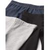 imageThe Childrens Place Baby Girls and Toddler Leggings 2PackBlackSmoke GrayTrue Indigo 3pack