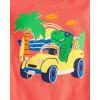 imageThe Childrens Place BabyBoys and Toddler DinosAnimalsCars Short Sleeve Graphic TShirts4 PackMonster TruckSharkSunglassesSand