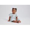 imageThe Childrens Place BabyGirls and Newborn Casual Short Sleeve Dress with Diaper CoverBlue Floral