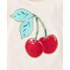 imageThe Childrens Place BabyGirls and Toddler Short Sleeve Everyday Casual Knit ShirtCherries 4pack