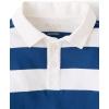 imageThe Childrens Place Boys Long Sleeve Rugby PoloHuron Blue