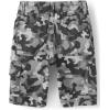 imageThe Childrens Place Boys Pull on Cargo ShortsGrey Camo