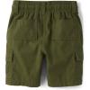 imageThe Childrens Place Boys Pull on Cargo ShortsOlive Green