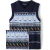 imageThe Childrens Place Boys Sweater VestEaster Bunny Striped Vest