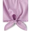imageThe Childrens Place Girls Long Sleeve Knit Tie Front TopLilac Dust