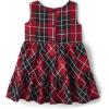 imageThe Childrens Placeand Toddler Short Sleeve Dressy DressRed Plaid