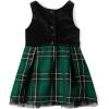 imageThe Childrens Placeand Toddler Short Sleeve Dressy DressSpruceshad Plaid Velour