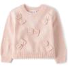 imageThe Childrens Place Baby Girls and Toddler Long Sleeve Crew Neck Pullover SweaterFading Rose Bows