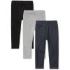 imageThe Childrens Place BabyGirls and Toddler Leggings 3PackBlackSmoke GrayTrue Indigo 3pack