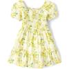 Smocked Yellow Floral