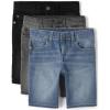 imageThe Childrens Place Boys Denim ShortsBarlow WashFlint WashTeach Wash 3pack