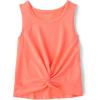 imageThe Childrens Place Girls Active Twist Front Tank TopCoral Rocket
