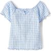 imageThe Childrens Place Girls Smocked Short Sleeve TopsBreeze Keyhole