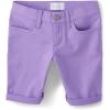 imageThe Childrens Place Girls Solid Skimmer ShortsIris Pop Purple