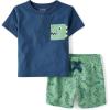 imageThe Childrens Place boys And Toddler Boys Short Sleeve Top and Shorts 2 Pc SetDino