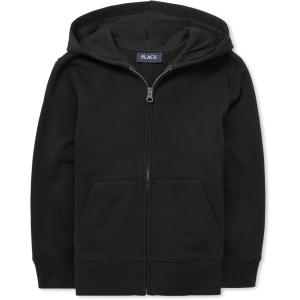 imageActive Long Sleeve Hooded Full Zip Front SweatshirtBlack