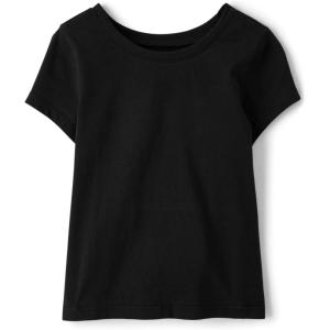 imageThe Childrens Place Baby Girls and Toddler Basic Short Sleeve Layering TShirtsBlack Single
