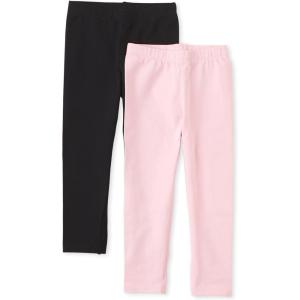 imageThe Childrens Place Baby Girls and Toddler Leggings 2PackBlackShell 2pack