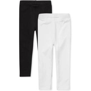imageThe Childrens Place Baby Girls and Toddler Leggings 2PackBlackWhite 2pack