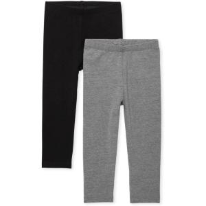 imageThe Childrens Place BabyGirls and Toddler Leggings 2PackBlack Hound Gray 2pack