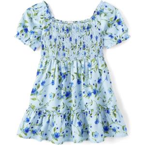imageThe Childrens Place BabyGirls and Toddler Short Sleeve Casual DressesWhirlwind Blue Floral