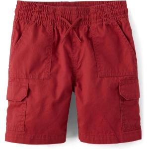 imageThe Childrens Place Boys Pull on Cargo ShortsHampton Red