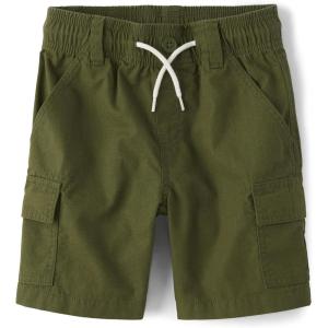 imageThe Childrens Place Boys Pull on Cargo ShortsOlive Green