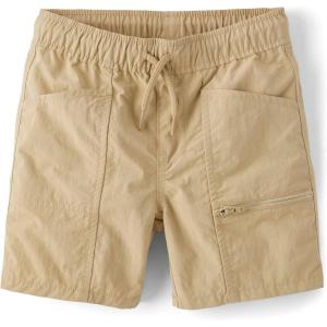 imageThe Childrens Place Boys Quick Dry Pull on Cargo Shorts 55Java Hill