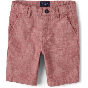imageThe Childrens Place Boys Uniform Chino ShortsHampton Red
