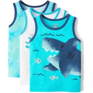 imageThe Childrens Place Boys and Toddler Assorted Sleeveless Tank TopsSeagrove 3pack