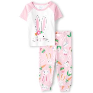 imageThe Childrens Place Easter Family Matching Snug Fit Cotton PajamasPink Bunny