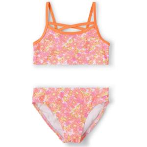 imageThe Childrens Place Girls 2Piece Tankini SwimsuitNeon Floral Pink