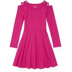 imageThe Childrens Place Girls Dressy Dress SleevelessWldfuchsia 90411