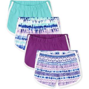 imageThe Childrens Place Girls Knit Dolphin ShortsBlue Radiance 4pack