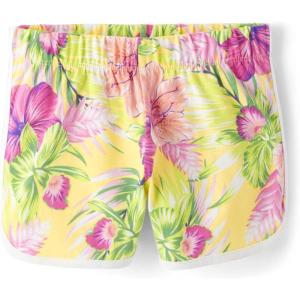 imageThe Childrens Place Girls Knit Dolphin ShortsYellow Floral