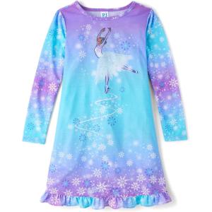 imageThe Childrens Place Girls Long Sleeve NightgownPlum Princess Ballet