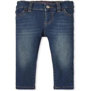 imageThe Childrens Place Girls and Toddler Girl SuperSoft Stretch Denim Legging JeansDusk Wash Single