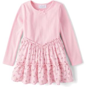 imageThe Childrens Place baby girls Heart Mesh Tutu DressFloral Pink