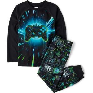 imageThe Childrens Place boys Long Sleeve Top and Pants 2 Piece Pajama SetDigital Gamer