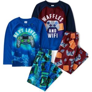 imageThe Childrens Place boys Long Sleeve Top and Pants 2 Piece Pajama SetGamer 2pack