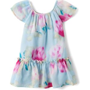 imageThe Childrens Placeand Toddler Short Sleeve Dressy DressChiffon Floral