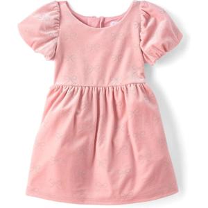 imageThe Childrens Placeand Toddler Short Sleeve Dressy DressLt Plum Glitter Bows