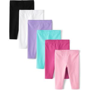 imageand Toddler Capri Leggings MultipacksAssorted Solids 6pack