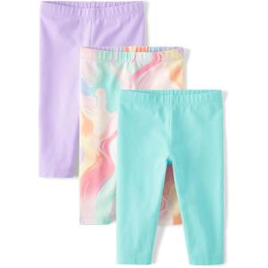 imageand Toddler Capri Leggings MultipacksPurple Ribbon 3pack