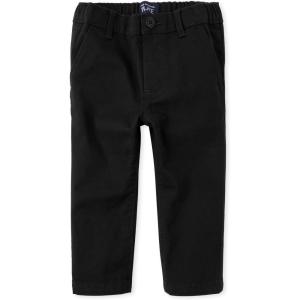 imageand Toddler Stretch Straight Chino PantsBlack Single