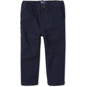 imageand Toddler Stretch Straight Chino PantsNew Navy Single