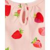 imageThe Childrens Place Baby Girls And Toddler Everyday Summer RompersStrawberryRed 2pack