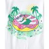 imageThe Childrens Place Girls SportsTrendsIcons Short Sleeve Graphic TShirts3 PackMermaidParadiseCat Float